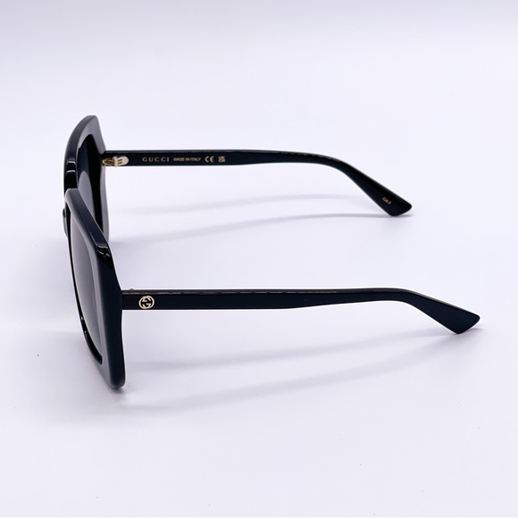 NEW GUCCI GG1314S 001 WOMEN’S BLACK SQUARE FRAME SUNGLASSES GUCCI - Picture 7 of 14